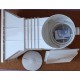 Skimmer Boca Larga- Branco-15 L - Tampa Quadrada - Betão - Astral
